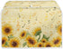 Sunflower Music Print Bread Maker Cover, Anti Dust Toaster Covers for Kitchen, 4 Slice Wide Slots