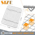 Small Baking Cooling Rack Set of 2, E-far Stainless Steel Toaster Oven Rack for Cooking Roasting Grilling Broiling Meat Bacon, 9.7” x 7.3” Metal Bakeable Wire Rack for Cookie Cake - Dishwasher Safe