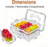 Counter, Bread Box with Ice Chilled Condiment Caddy, Portable Airtight Storage Container with Lid Handle for Kitchen