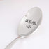 Gift for Best Friend | 7 Inch Sugar Engraved Stainless Steel Spoon for BFF, Valentine's, Wedding, Christmas