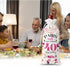 40th Birthday Gifts Wine Bag for Women Men, 40 Year Old Birthday Gifts, Happy 40th Birthday Party Decorations, Pairs