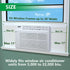 SZKXMJ Summer/Winter 4 2PIC 0.79in Window Air Conditioner,Side Insulated Foam Panel, Heat and Draft Insulating,Full