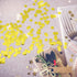 VCOSTORE 5000 Pieces Tissue Paper Confetti Circles, 1 cm Round Paper Table Confetti for Party Decoration (Gold)