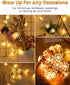 59 100 JOLYMOLY Ft LED Flower Fairy Lights with Remote Timer, Plug in Connectable Twinkle Lights with Soft Flowers