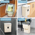 2.4 Counter Tiyafuro Gallon Kitchen Compost Bin for Top or Under Sink, Hanging Small Trash Can with Lid