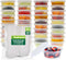 Freshware 50 Set Food Storage Containers, 8 oz Plastic Deli Containers with Lids for Slime, Soup & Meal Prep