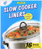 16 Bags Slow Cooker Liners, Disposable Cooking Bags for 3QT to 8QT, BPA Free Plastic Bags, 13 x 21 Inches