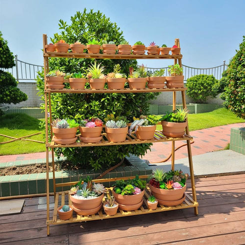 Yishang 4.4 Inch Shallow Terracotta Plant Pots, Ceramic Clay Cactus/Succulent Container with Drain Hole for