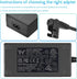 Sopito Universal Power Recliner Power Supply, Magnetic Ring 2-Pin AC/DC Adapter 100-240V for Electric Couch/Lift Chair