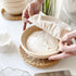 Banneton Bread Proofing Basket Set of 2, 9 inch Round Sourdough Proofing Bowls, Handmade Rattan Baskets and Liners
