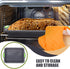 Hemoton Silicone Baking Sheet Tray Pan - Nonstick Rectangular Cookie Sheet with Silicone Handle for Oven