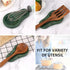 Marble Spoon Rest for Kitchen Countertop, Perfect for Spatula, Ladle, Fork (1, Blackish Green)