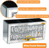 Silver Mirror Crystal Diamond Desktop Pen Organizer Box, 3 Compartment Multi-Use Storage for Office Decor