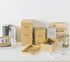 Soul & Lane Kraft Storage Boxes - Set of 6 (3 Large, 3 Medium), Keepsake Memory Organizers with Lids