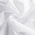Topick White Sheer Leaf Curtain Valance, 18 Inch Rod Pocket Small Curtain for Windows, Semi Sheer