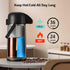 Airpot Coffee Carafe, 64 OZ / 1.9L Insulated Stainless Steel Thermos Urn for Hot Drinks, Pump Dispenser for Parties