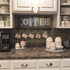 Rustic Farmhouse Kitchen Decor Sign | Printed Wall Hanging Coffee Bar Plaque | 16x5 inches