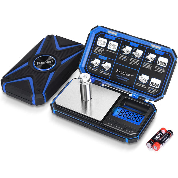 Fuzion TU-X Digital Pocket Scale, 200g/0.01g, 6 Units for Food, Jewelry, Herb, Powder, Small Scale for Hobbies