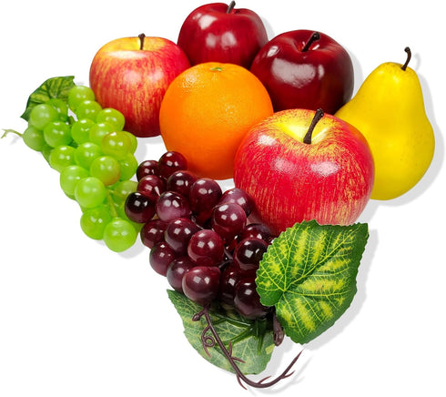 Pack, Set, (6 Kinds,8 Artificial Fruits Fake Mixture Fruits for Home Decor, Simulation Fruit Party Chirstmas Decortion