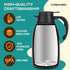 Thermal Coffee Carafe, 68 Oz - Black Stainless Steel, Durable & Easy to Pour, Keeps Drinks Hot for 12 Hours & Chilled