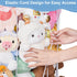 Dmticoasis Stuffed Animal Storage Metal Tube Small Toy Storage Organizer with Elastic Cord, Multifunctional Garage Ball