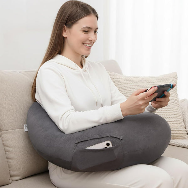 ENITYA Extra Large Ergonomic Gaming & Reading Pillow with Arm & Elbow