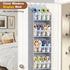 20 Closet KEETDY Pairs Over The Door Shoe Organizer for Large Clear Pockets Hanging Shoe Rack for Door Hanger Boot
