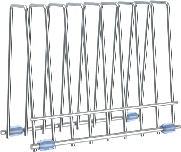 IDEATECH Bags Rack, Stainless Steel Drying Rack for Bags, Desktop Storage Organizer, Kitchen Storage (Silver)