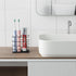 Adhesive Toothbrush Holder Wall Mounted, Suction Toothpaste Organizer Cup for Shower, Razor Holder Caddy Tray Storage