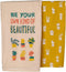 Primitives by Kathy Kitchen Dish Towel Set, Be Your Own Kind Of Beautiful, Cactus-Patterned, 28" Square