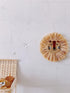 Charlbytion (16''*16'', Wall Art Animal Head Hand Knitted Hanging,Cotton Thread Weaving Straw Cartoon Tassel Beard Lion