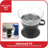 Goodcook Koffe BPA-Free Plastic Auto-Drip Pour Over Coffee Maker with #2 Paper Filters (Black)
