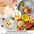 DOERDO 2PCS Plastic Rice Paddle Food Service Spoon, Semicircular Spoon for Rice and Sushi Making