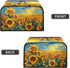 Oil Painting Sunflower Slow Cooker Dust Cover, Yellow Air Fryer Cover with Top Handle and Storage Pockets