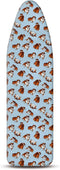 WIRESTER 15x54 Inch Ironing Board Cover, Silicone Coating, Replacement Cover with Elastic Edge, Bulldog Design