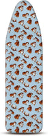 WIRESTER 15x54 Inch Ironing Board Cover, Silicone Coating, Replacement Cover with Elastic Edge, Bulldog Design