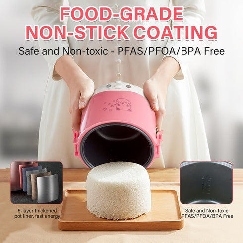 Cooker,12v OSBA Small Rice Portable Travel Rice Cooker For Car, Cooking Heating and Keeping Warm Function, Can be Used