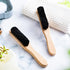 3 Pcs Soft Bristle Laundry Stain Brush, Velvet Furniture Brush with Wooden Handle for Cleaning Carpet, Clothes