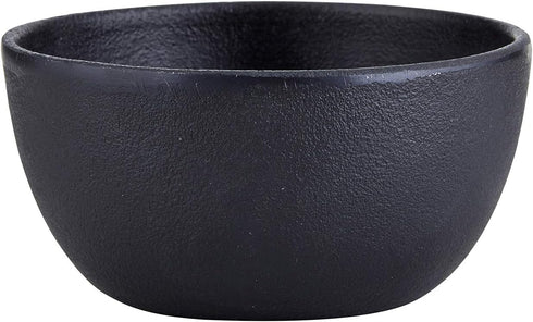 47th & Main Medium Durable Black Cast Iron Bowl, Round, 32 fluid ounces