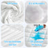 21" HYLEORY Full XL Size Waterproof Mattress Pad Protector, Breathable Quilted Mattress Cover Noiseless Waterproof