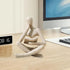 UTTCMK Bookshelf Decor Thinker Statue - Abstract Art Reading Thinker Sculpture Figurine Aesthetic, Modern Home