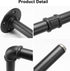 Industrial Iron Pipe Clothes Hanging Bar, Heavy Duty Wall-Mounted Garment Rack for Bedroom, Laundry Room Storage