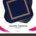Pimpernel Classic Midnight Blue Coasters, Set of 6, Heat & Stain Resistant, Durable Cork Backing, 4 Inch