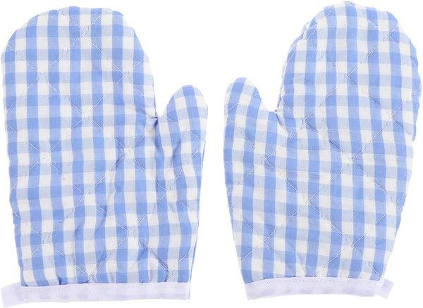 2Pcs Kids Oven Mitts for Children Play Kitchen, Anti- Scald Gloves Microwave