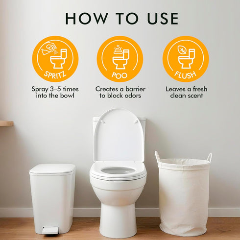 3 Pack, 1 oz 150 Travel Size Toilet Spray, Bathroom Odor Eliminator, fl Each, Up to Uses, For Home and Travel