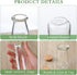 48 3.4 oz Sieral Pcs Mini Yogurt Jars Small Glass Bottles with Cork Lids Mini Milk Potion Bottles Glass Pudding Jars