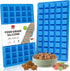 Walfos Square Silicone Molds, Non-Stick Dog Treat Molds for Baking and Freezing, 2 Packs for Puppy Treats