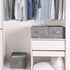 Fixwal 4pcs Wardrobe Clothes Organizer, Foldable Jean Organizer for Drawer, Washable Compartment Storage Bins for