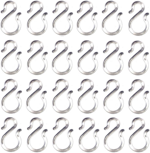 24PCS 1.7Inch Clear Plastic Punch Bowl Cup with S Hooks