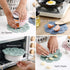 Set of 4 Silicone Trivet Mats, Hot Pot Holders for Table and Countertop, Non-Slip Heat Resistant Kitchen Pads